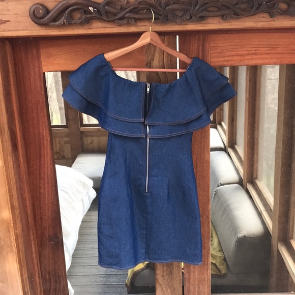 Denim Ruffled Mini - Picture 2 of 5